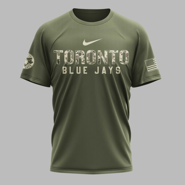 Alternative view of Toronto Blue Jays Military Appreciation Premium T-shirt LT0004