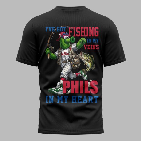 Alternative view of Philadelphia Phillies x Fishing Premium T-Shirt 012