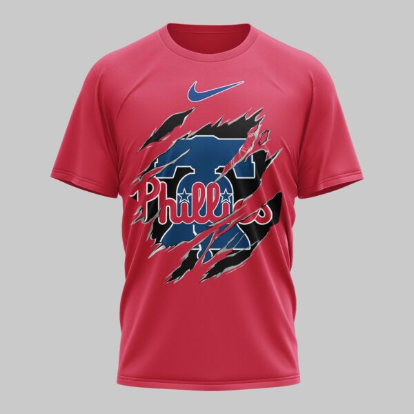Alternative view of philadelphia phillies x Tear Mars Premium T-Shirt PL07