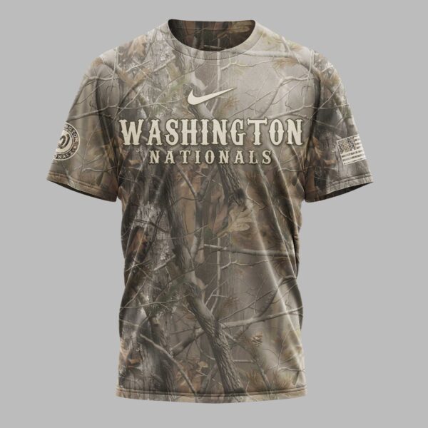 Alternative view of Washington Nationals “Hunting in My Veins” Camo Premium T-Shirt LT0005