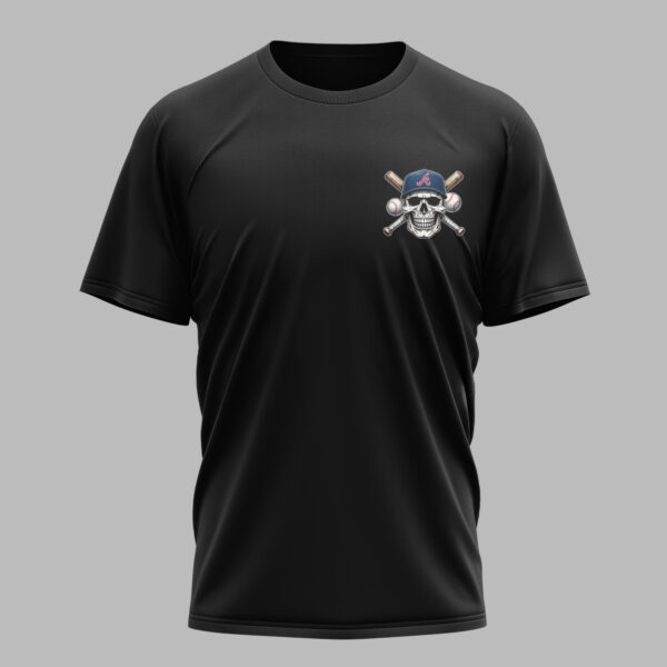 Alternative view of Atlanta Braves X Skullcap Premium T Shirt PVT001