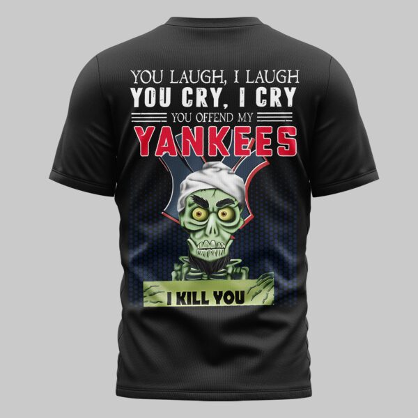 Alternative view of New York Yankees x Skull Mars Premium T-Shirt PL03