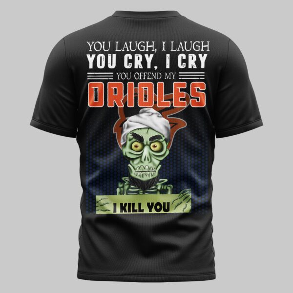 Alternative view of Baltimore Orioles x Skull Mars Premium T-Shirt PL03