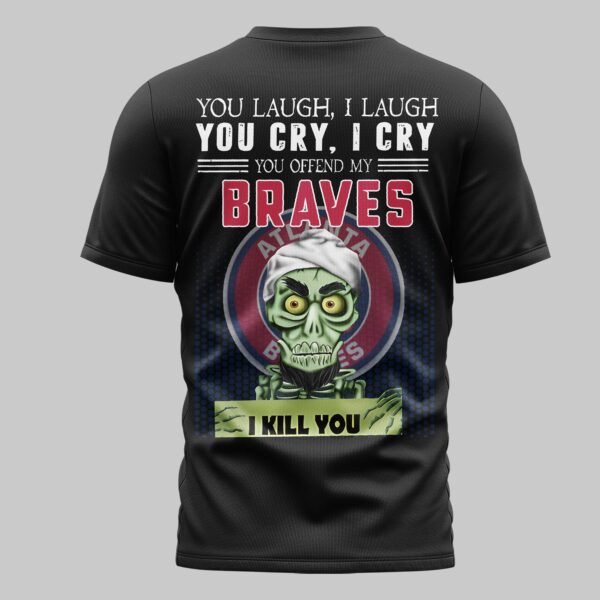 Alternative view of Atlanta Braves x Skull Mars Premium T-Shirt PL03