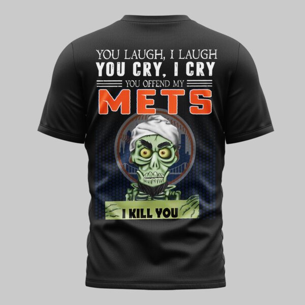 Alternative view of New York Mets x Skull Mars Premium T-Shirt PL03