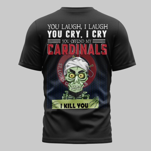 Alternative view of St. Louis Cardinals x Skull Mars Premium T-Shirt PL03