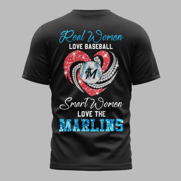 Alternative view of Miami Marlins Glitter Premium T-Shirt LT0001
