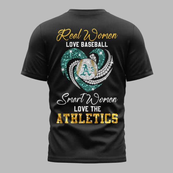 Alternative view of Oakland Athletics Glitter Premium T-Shirt LT0001