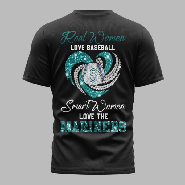 Alternative view of Seattle Mariners Glitter Premium T-Shirt LT0001