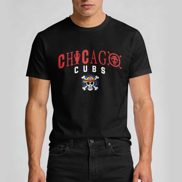 Alternative view of Chicago Cubs x One Piece Premium T-Shirt 011
