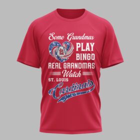 St. Louis Cardinals X Heart Diamond Some Grandmas Play Bingo Real Grandmas Watch T Shirt PVT004
