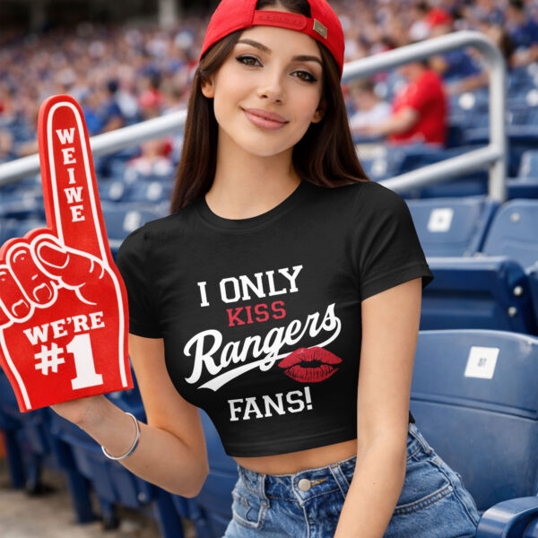 Alternative view of Texas Rangers Cropped Naval-Baring Shirt 010