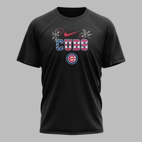 Alternative view of Chicago Cubs 250th Freedom Anniversary Snoopy & Charlie Friendship Premium T-Shirt PH00003