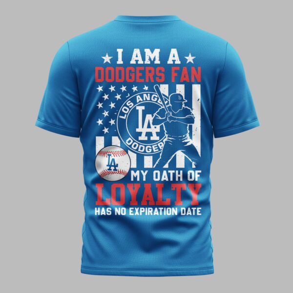 Alternative view of Los Angeles Dodgers Loyalty Oath Premium T-shirt LT0002