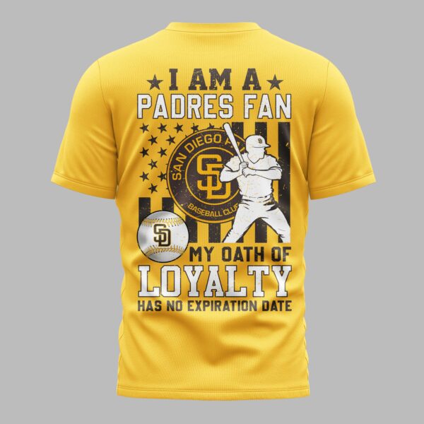 Alternative view of San Diego Padres Loyalty Oath Premium T-shirt LT0002