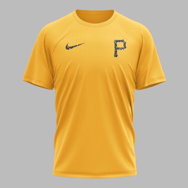 Alternative view of Pittsburgh Pirates “FOREVER - Not Just When We Win” Snoopy & Charlie Glitter Friendship Premium T-Shirt PH00002