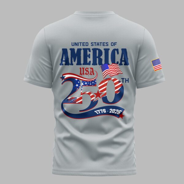 Alternative view of Los Angeles Dodgers X 250 Years Of Freedom Premium T Shirt PVT003