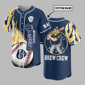 Milwaukee Brewers Premium Baseball Jersey PVT005