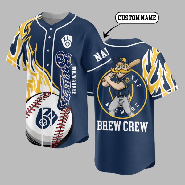 Milwaukee Brewers Premium Baseball Jersey PVT005