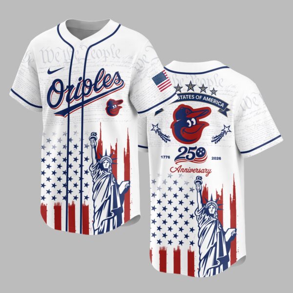 Baltimore Orioles X America’s 250th Anniversary Premium Baseball Jersey PVT006