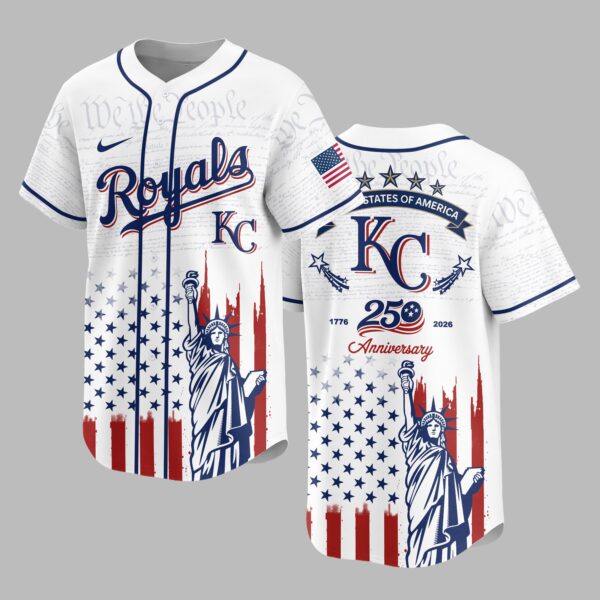 Kansas City Royals X America’s 250th Anniversary Premium Baseball Jersey PVT006