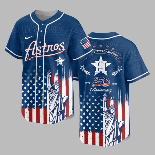 Houston Astros X America’s 250th Anniversary Premium Baseball Jersey PVT006