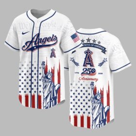 Los Angeles Angels X America’s 250th Anniversary Premium Baseball Jersey PVT006