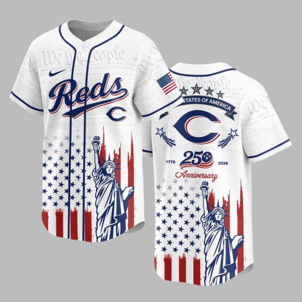 Cincinnati Reds X America’s 250th Anniversary Premium Baseball Jersey PVT006