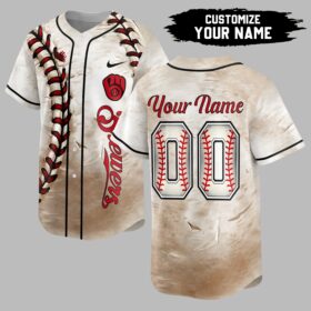Milwaukee Brewers Custom Baseball Stitch Jersey LT0008