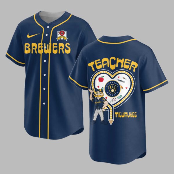 Milwaukee Brewers “Teacher Appreciation Night” Premium Jersey PH00005
