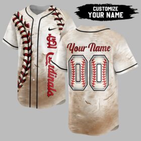 St. Louis Cardinals Custom Baseball Stitch Jersey LT0008