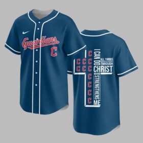 Cleveland Guardians X I Can Do All Things Through Christ Christ Who Strengthens Me Jersey PVT007