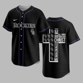 Colorado Rockies X I Can Do All Things Through Christ Christ Who Strengthens Me Jersey PVT007