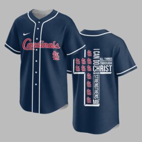 St. Louis Cardinals X I Can Do All Things Through Christ Christ Who Strengthens Me Jersey PVT007