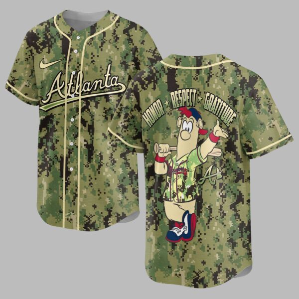 Atlanta Braves Camo Premium Jersey PL10