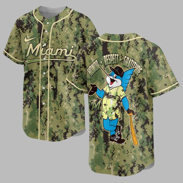 Miami Marlins Camo Premium Jersey PL10