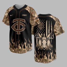 Minnesota Twins x Hunting Camo Baseball Jersey PVT008