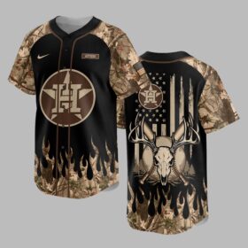 Houston Astros x Hunting Camo Baseball Jersey PVT008