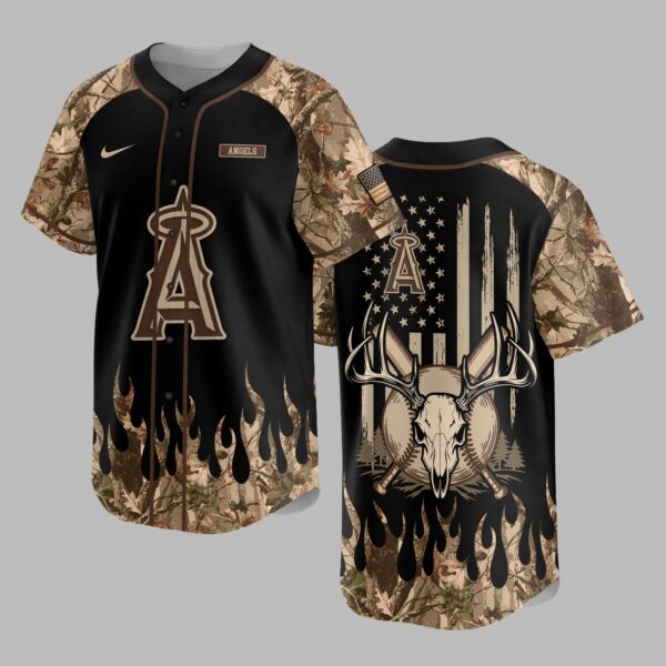 Los Angeles Angels x Hunting Camo Baseball Jersey PVT008