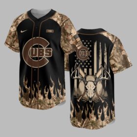 Chicago Cubs x Hunting Camo Baseball Jersey PVT008