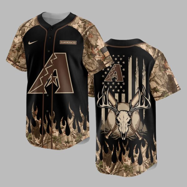 Arizona Diamondbacks x Hunting Camo Baseball Jersey PVT008
