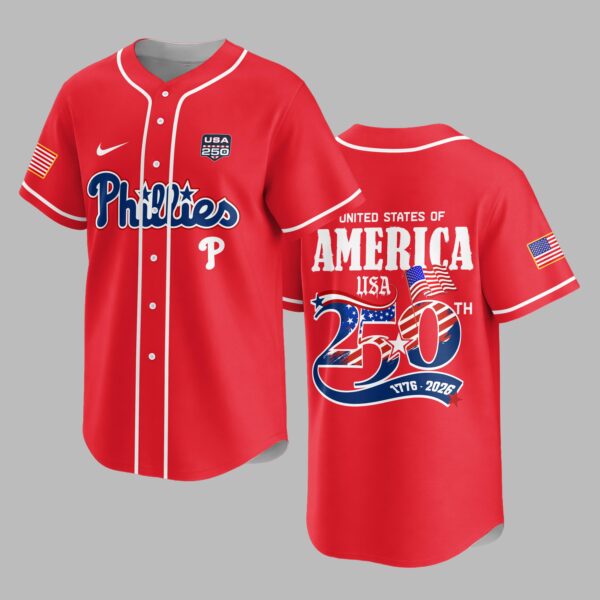 Philadelphia Phillies X 250 Years Of Freedom Premium Jersey PVT009