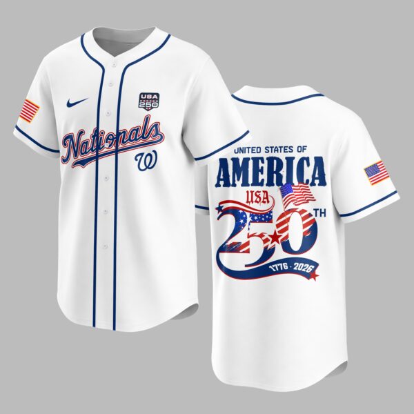 Washington Nationals X 250 Years Of Freedom Premium Jersey PVT009