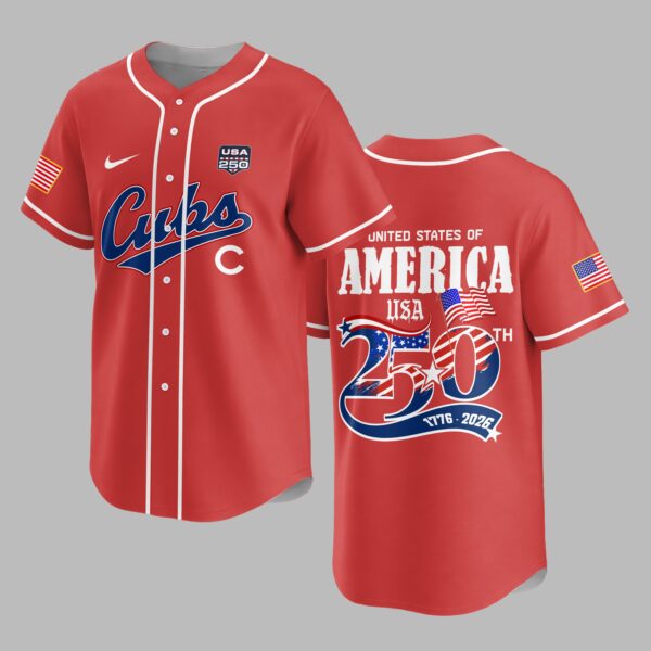 Chicago Cubs X 250 Years Of Freedom Premium Jersey PVT009
