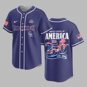 Colorado Rockies X 250 Years Of Freedom Premium Jersey PVT009