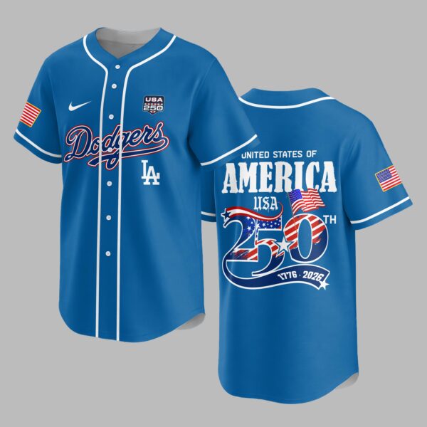Los Angeles Dodgers X 250 Years Of Freedom Premium Jersey PVT009