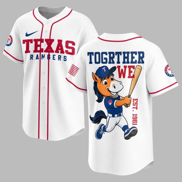 Texas Rangers Classic Mascot Baseball Jersey LT0009
