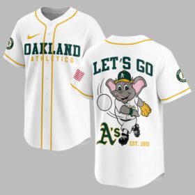 Oakland Athletics Classic Mascot Baseball Jersey LT0009
