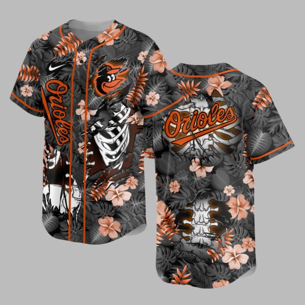 Baltimore Orioles x Skeleton Baseball Jersey PVT010