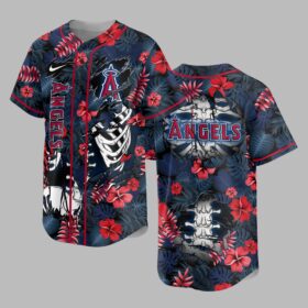 Los Angeles Angels x Skeleton Baseball Jersey PVT010